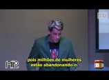 Milo Yiannopoulos coloca feminista no lugar dela