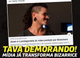 Grande mídia afirma que banho dourado é performance artística